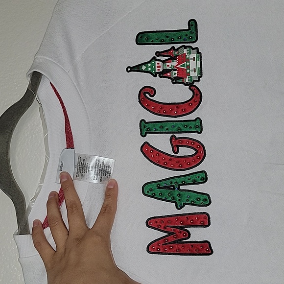 NWT Women’s Disney White Holiday Sweater size XS - Picture 3 of 7